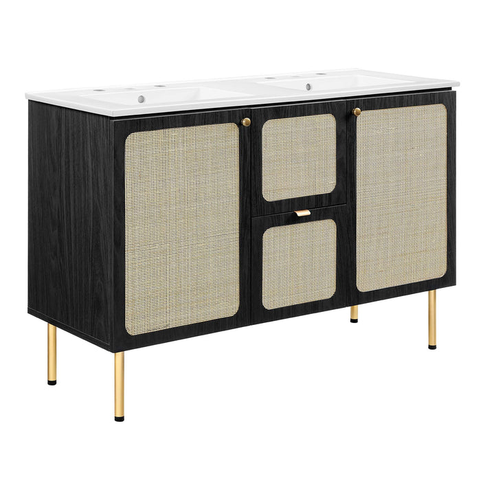 Chaucer 48" Bathroom Vanity with White Basin Included