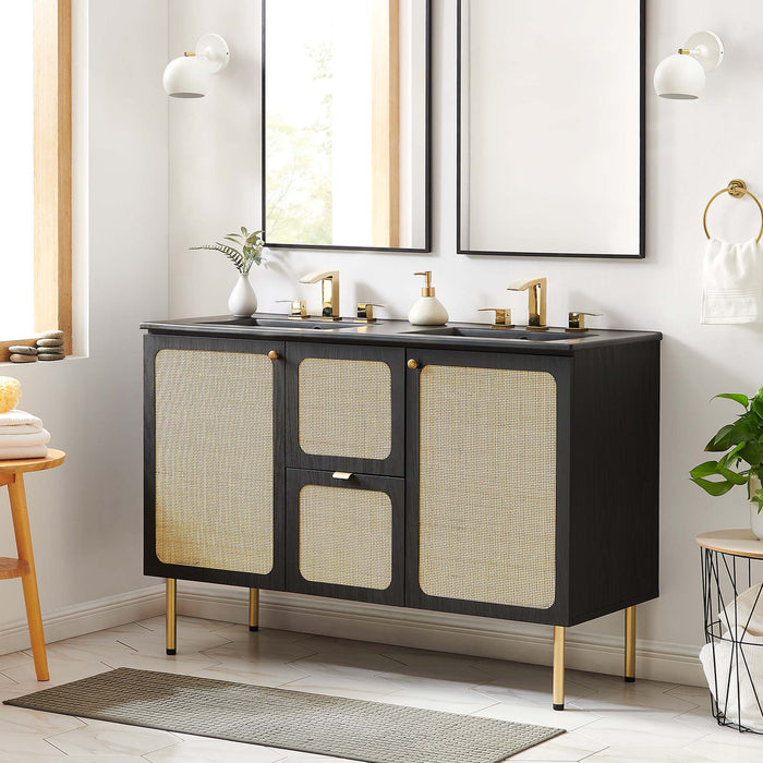 Chaucer Bathroom Vanity with Black Basin Included