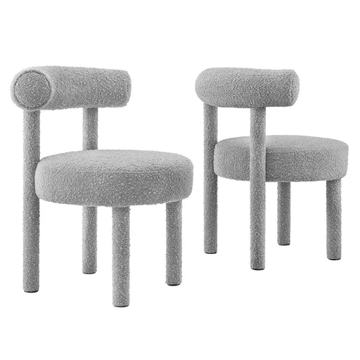 Modway Toulouse Boucle Fabric Dining Chair - Set of 2 - View 32