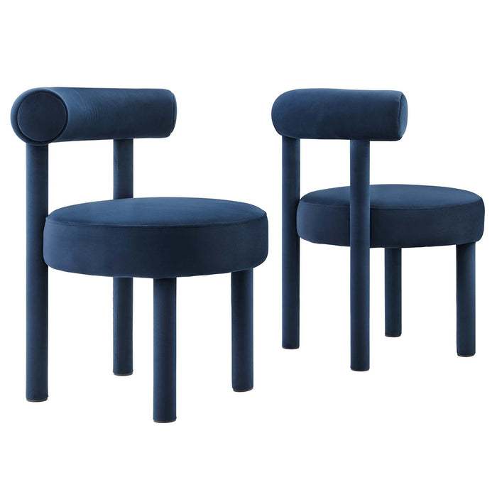 Toulouse Performance Velvet Dining Chair Set of 2