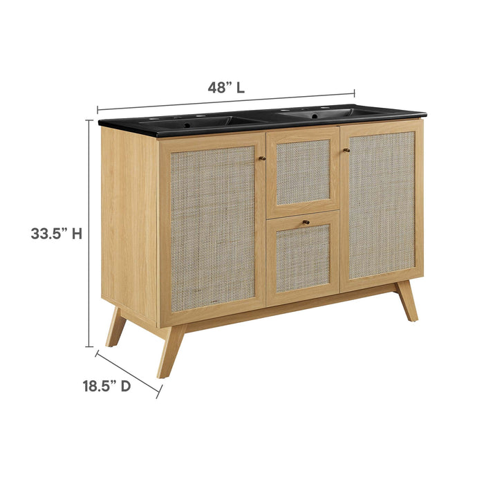 Soma Bathroom Vanity with Black Basin Included