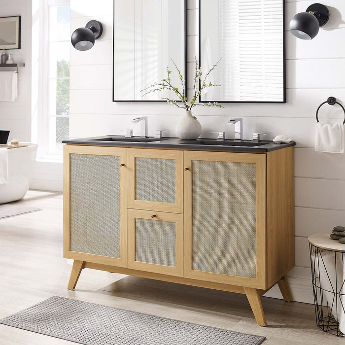 Soma Bathroom Vanity with Black Basin Included