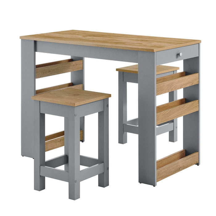 Galley 3-Piece Kitchen Island and Stool Set — Urban Supply Incorporated
