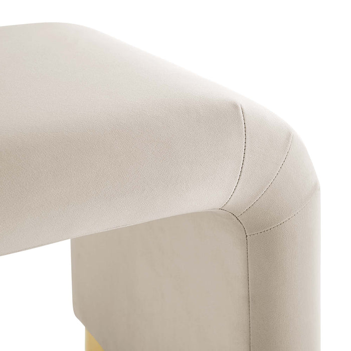 Koda Performance Velvet Waterfall Stool