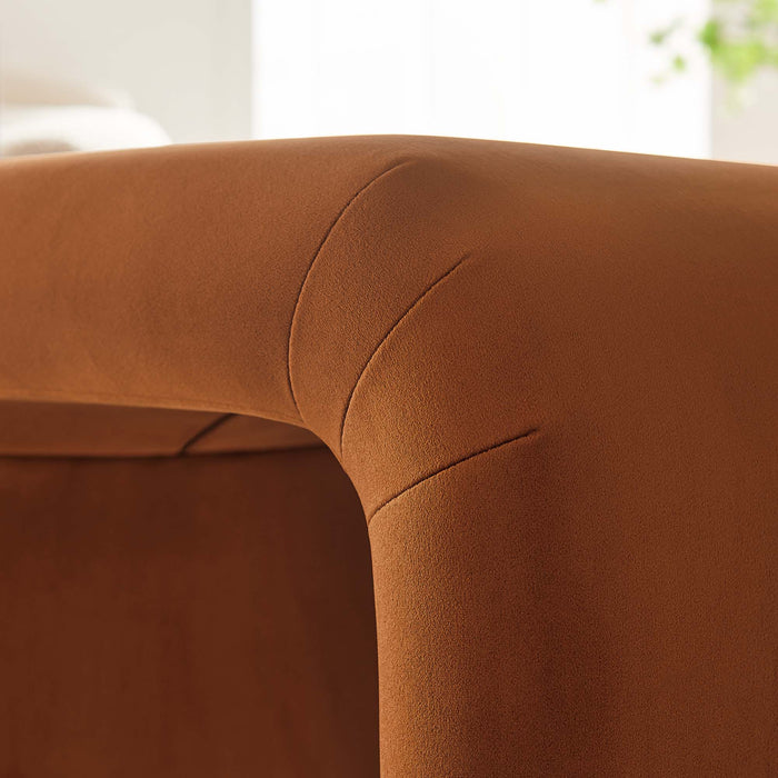 Koda Performance Velvet Waterfall Stool