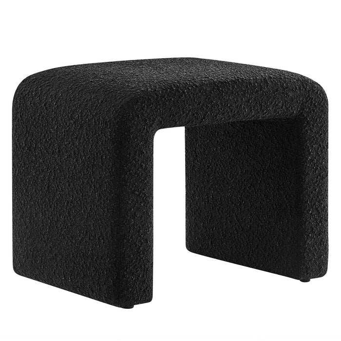 Modway Simba Boucle Fabric Waterfall Stool Living Room Furniture - View 19