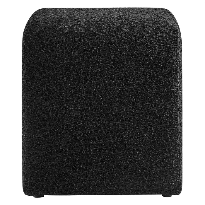 Modway Simba Boucle Fabric Waterfall Stool Living Room Furniture - Dimensions