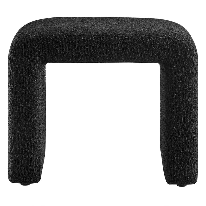 Modway Simba Boucle Fabric Waterfall Stool Living Room Furniture - Features