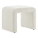 Modway Simba Boucle Fabric Waterfall Stool Living Room Furniture in Black