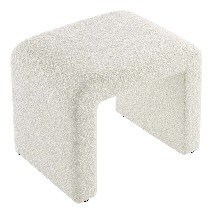 Modway Simba Boucle Fabric Waterfall Stool Living Room Furniture - View 17