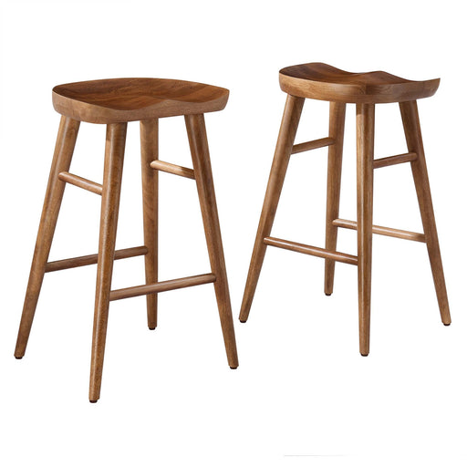 Modway Saville Backless Wood Counter Stools - Set of 2 Living Room Furniture - View 29