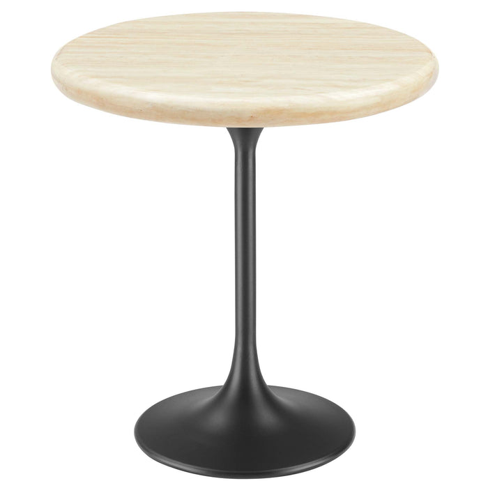 Modway Lippa Round Artificial Travertine Side Table Living Room Furniture - View 23
