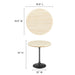 Modway Lippa Round Artificial Travertine Side Table Living Room Furniture - View 18