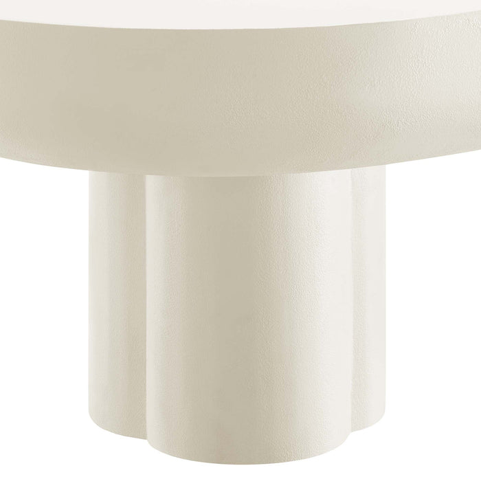 Caspian Oval Concrete Coffee Table