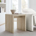 Modway Mirella Faux Travertine Side Table Living Room Furniture - Lifestyle View