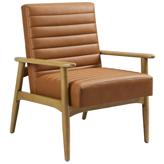Jensen   Vegan Leather Accent Chair