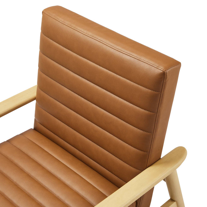 Jensen   Vegan Leather Accent Chair