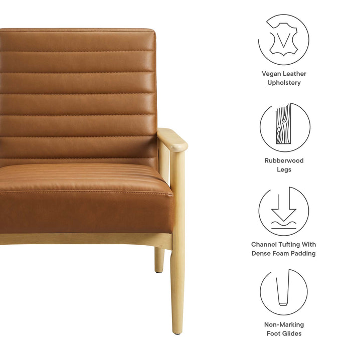 Jensen   Vegan Leather Accent Chair