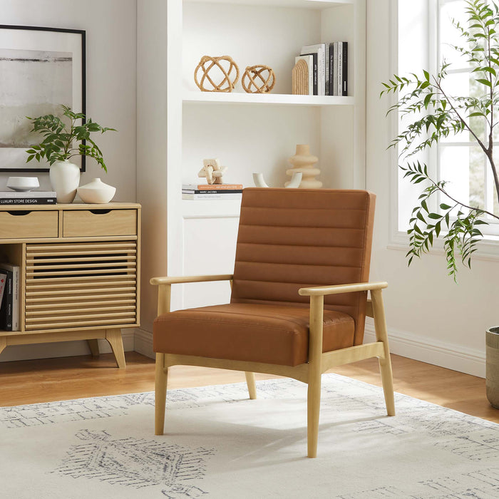 Jensen   Vegan Leather Accent Chair
