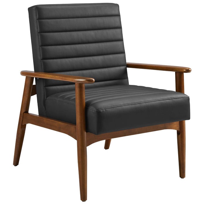 Jensen   Vegan Leather Accent Chair