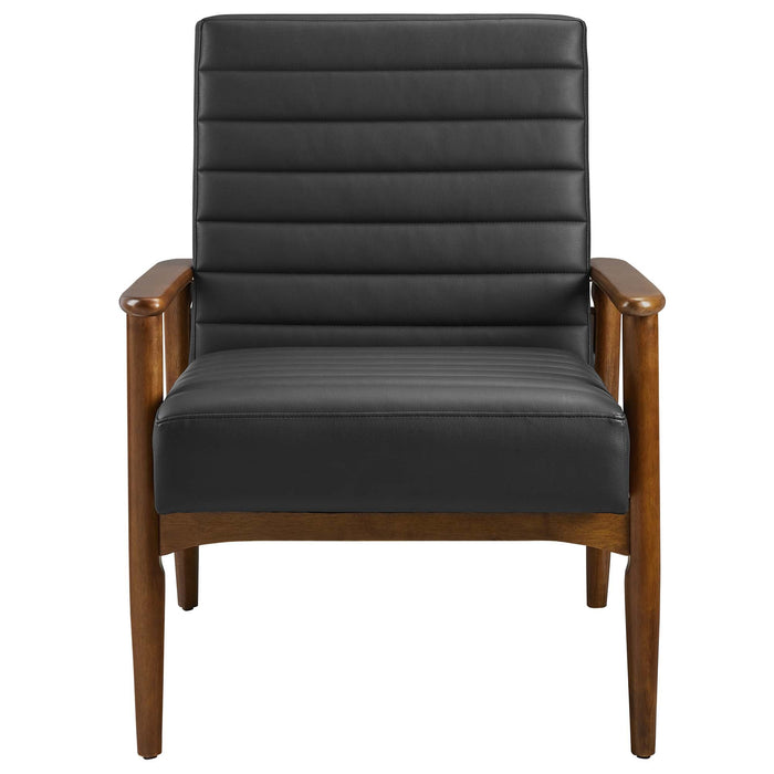 Jensen   Vegan Leather Accent Chair