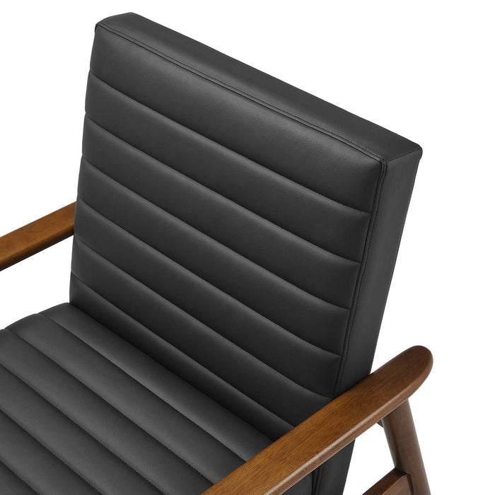 Jensen   Vegan Leather Accent Chair