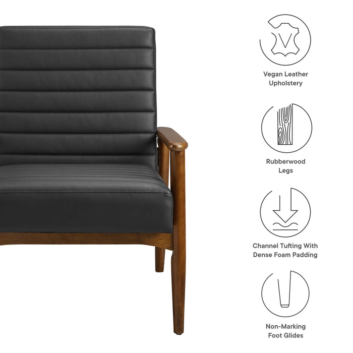 Jensen   Vegan Leather Accent Chair