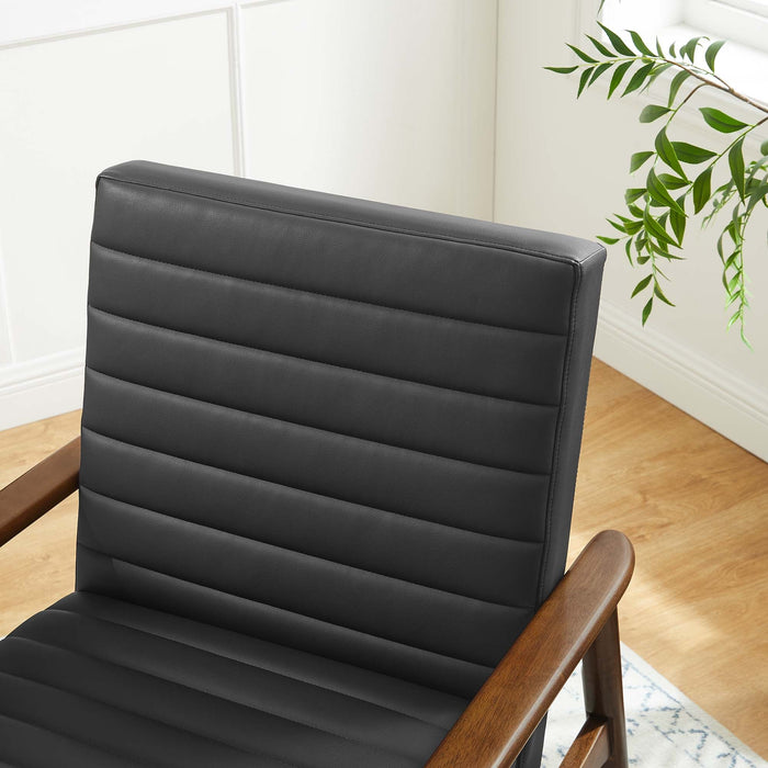 Jensen   Vegan Leather Accent Chair