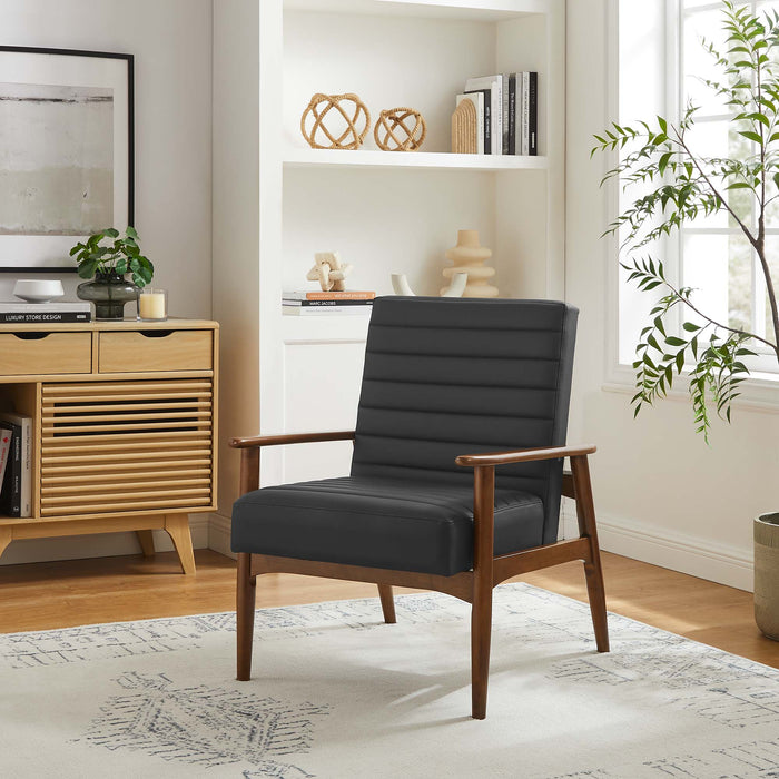 Jensen   Vegan Leather Accent Chair