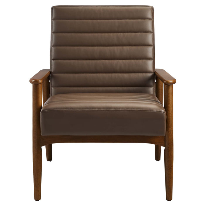 Jensen   Vegan Leather Accent Chair