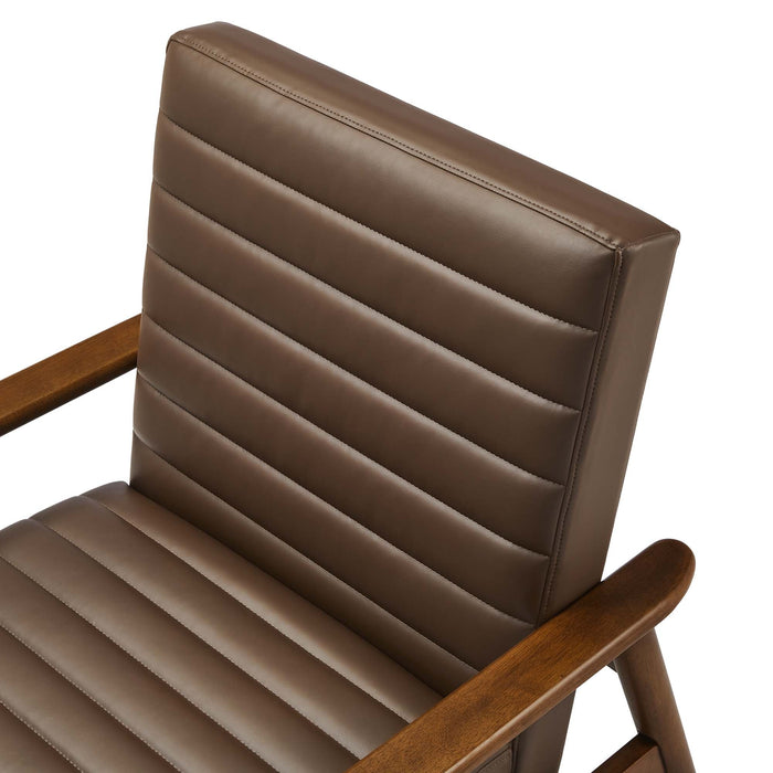 Jensen   Vegan Leather Accent Chair