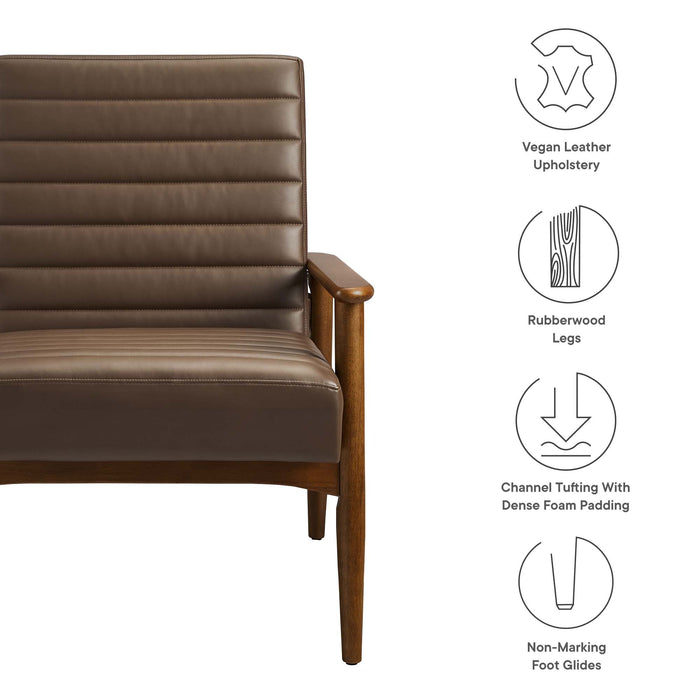 Jensen   Vegan Leather Accent Chair