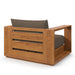 Modway Tahoe Outdoor Patio Acacia Wood Chair Living Room Furniture - Dimensions