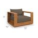 Modway Tahoe Outdoor Patio Acacia Wood Chair Living Room Furniture - Close-Up