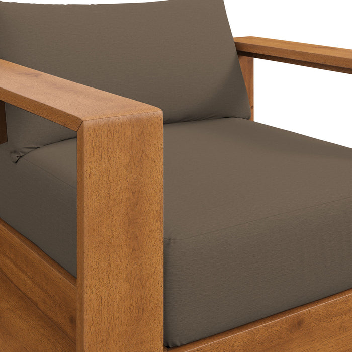 Modway Tahoe Outdoor Patio Acacia Wood Chair Living Room Furniture - View 9