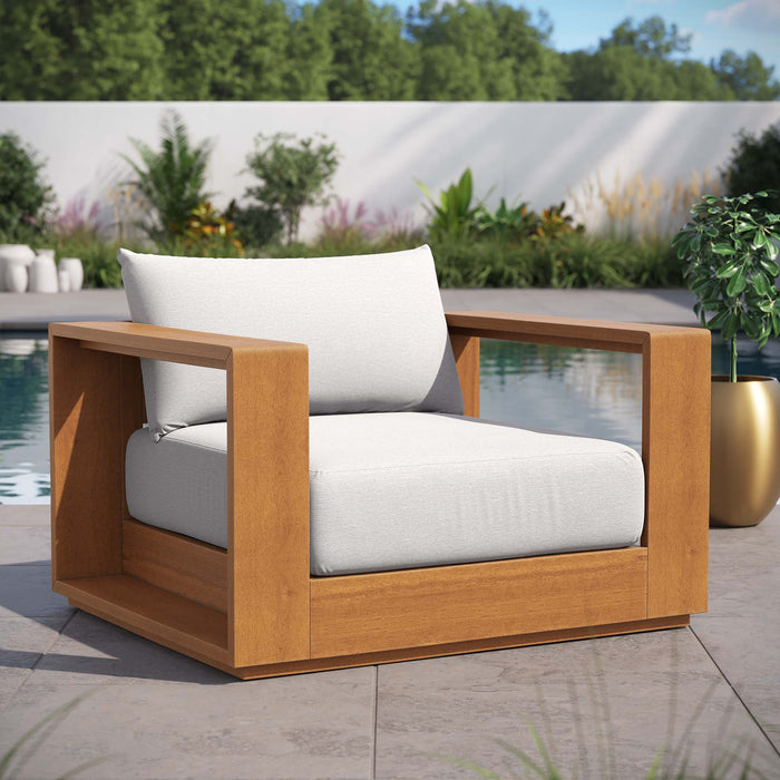 Modway Tahoe Outdoor Patio Acacia Wood Chair Living Room Furniture - View 11