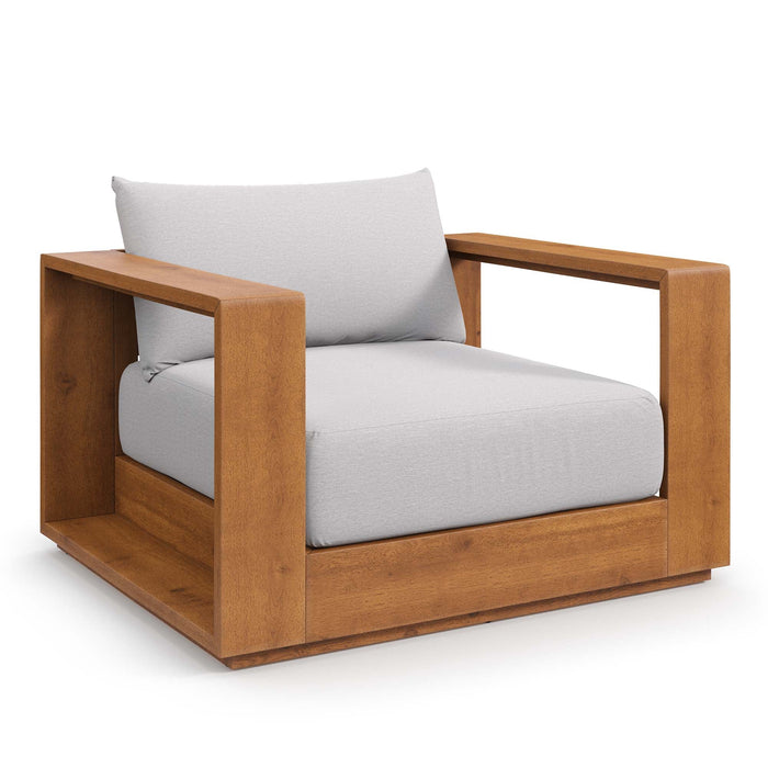 Modway Tahoe Outdoor Patio Acacia Wood Chair Living Room Furniture - View 20
