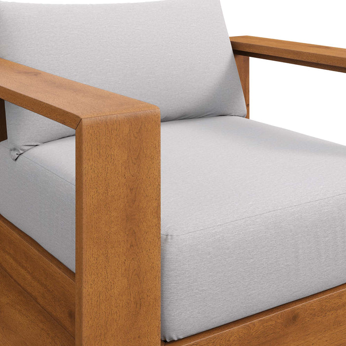 Modway Tahoe Outdoor Patio Acacia Wood Chair Living Room Furniture - View 19