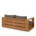 Modway Tahoe Acacia Wood Outdoor Patio Acacia Wood Loveseat Living Room Furniture - Lifestyle View