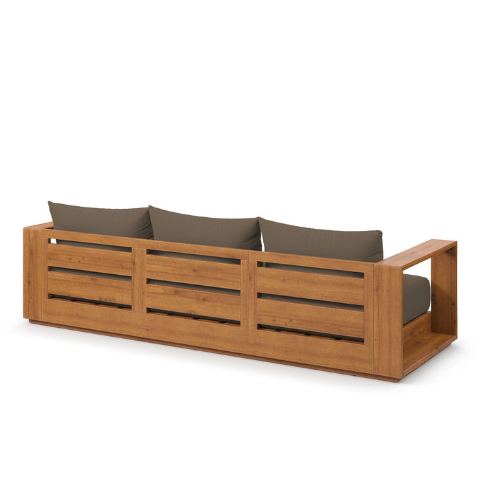 Tahoe Outdoor Patio Acacia Wood Sofa