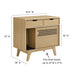 Modway Render Cat Cabinet Storage Shelf in Brown - Detail View