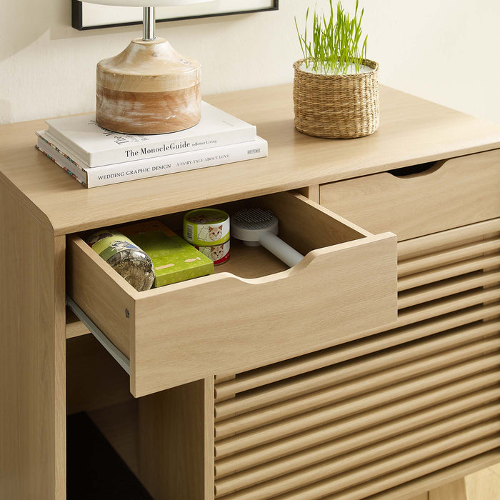 Modway Render Cat Cabinet Storage Shelf - Close-Up