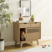 Modway Render Cat Cabinet Storage Shelf - Dimensions