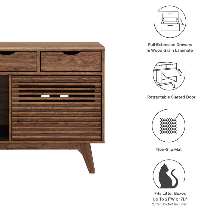Modway Render Cat Cabinet Storage Shelf - View 18