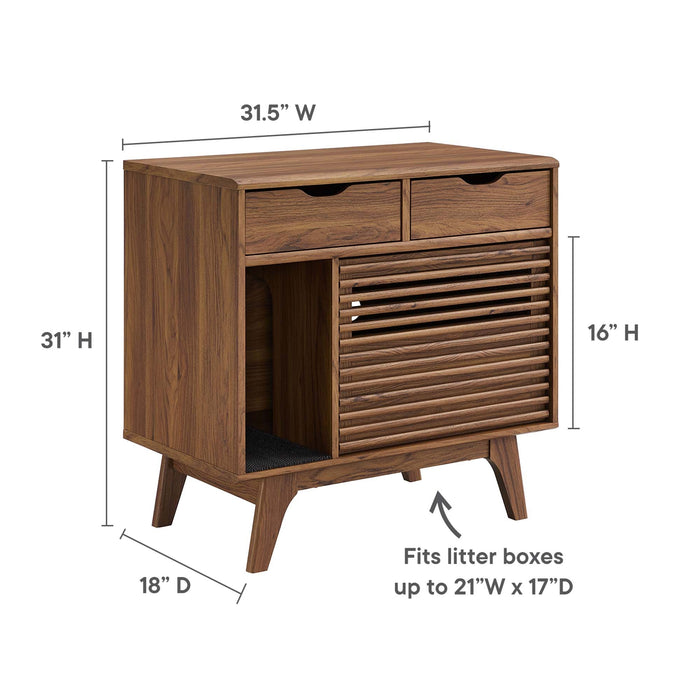 Modway Render Cat Cabinet Storage Shelf - View 19