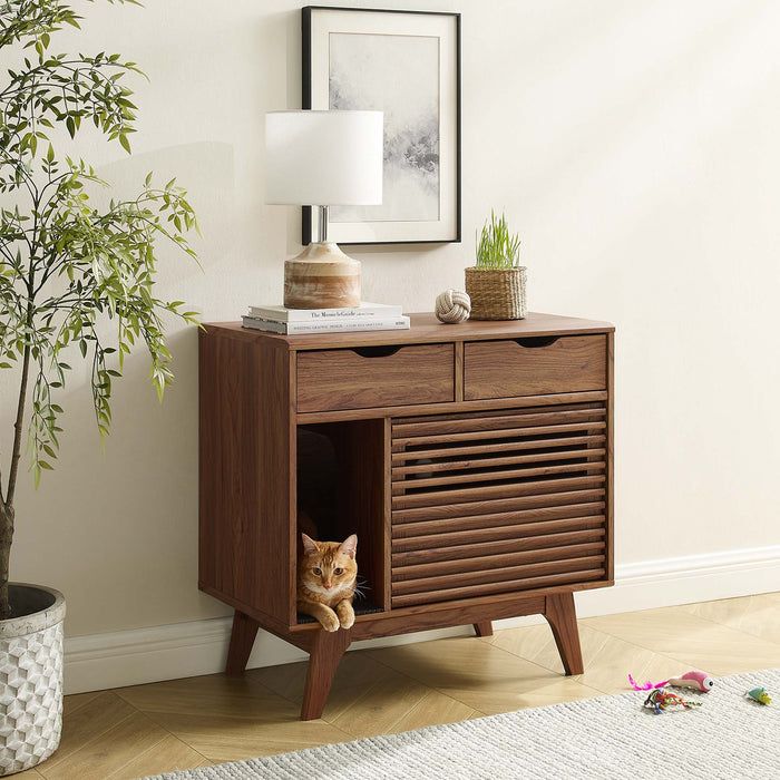 Modway Render Cat Cabinet Storage Shelf - View 22