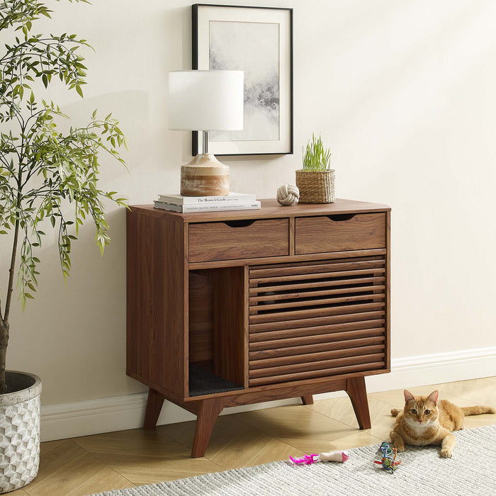 Modway Render Cat Cabinet Storage Shelf - View 24