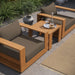 Modway Tahoe 3-Piece Outdoor Patio Acacia Wood Furniture Set - Lifestyle View