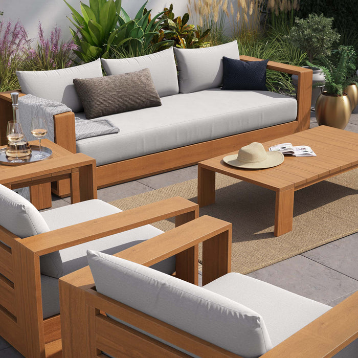 Modway Tahoe 5-Piece Outdoor Patio Acacia Wood Furniture Set - View 26