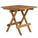 Vienna 3-Piece Outdoor Patio Teak and Rope Armchairs with Folding Side Table Natural Natural